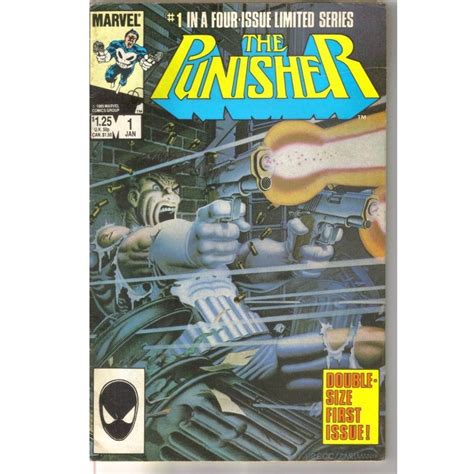 1986 Marvel Comic The Punisher Double Size First Issue Oxfam Gb
