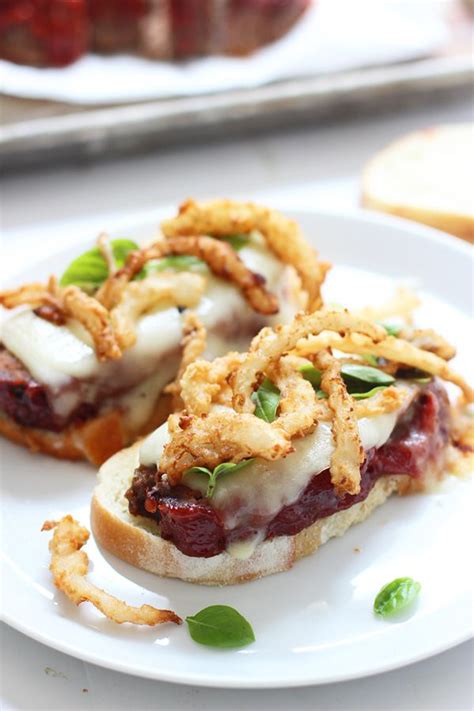 Meatloaf Sandwiches With Crispy Onions And Melted