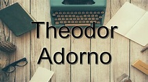 13 Livros de Theodor Adorno para Baixar em PDF - Online Cursos Gratuitos