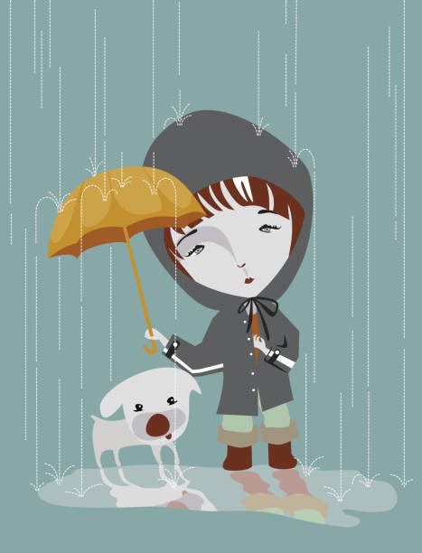 Sad Dog Rain Illustrations Royalty Free Vector Graphics And Clip Art