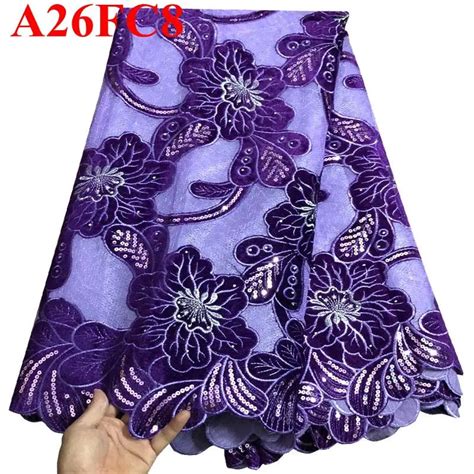 Latest African Lace Swiss Cotton Dry Lace Fabric High Quality Swiss Lace Material With Sequins