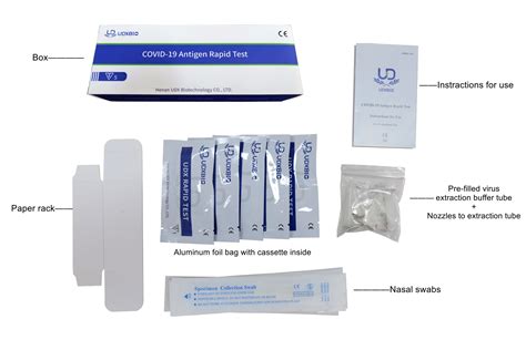 In Stock Ce Homecare Cheapest Nasal Swab One Step Colloidal Gold Antigen Rapid Test Kit China