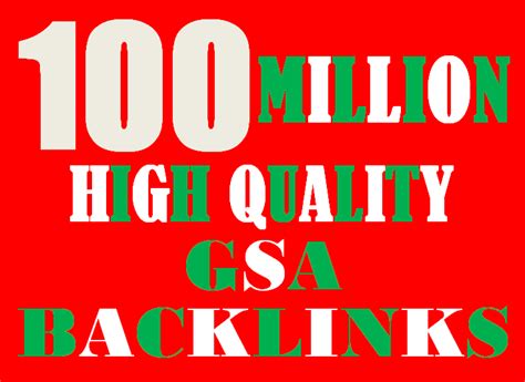 100m Verified Gsa High Quality And Powerful Seo Backlink For Websites