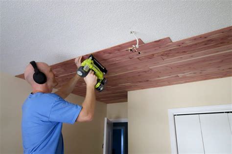 Install A Wood Plank Ceiling Extreme How To