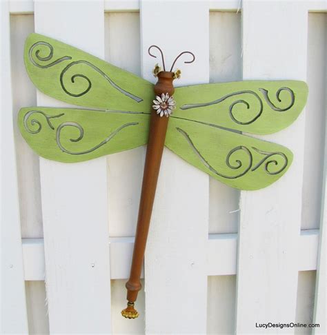 Green Scroll Wing Table Leg Dragonfly Dragonfly Yard Art Ceiling Fan
