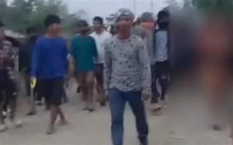Violent Atrocity In Manipur Shocking Video Of Forced Naked Parade