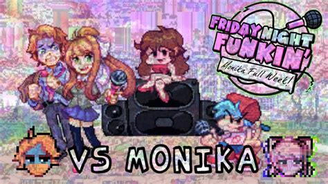 Friday Night Funkin Vs Monika Full Week Cutscenes Hard Youtube