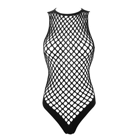 Buy Womens One Piece Erotic Hollow Out Netted Bodystockings Lingerie