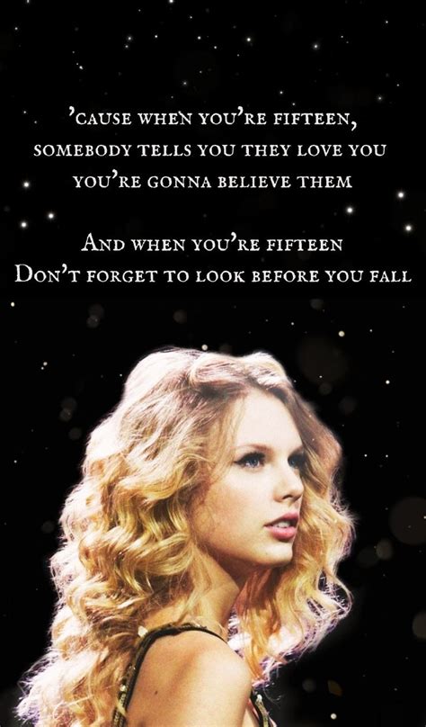 Taylor Swift Fifteen Taylors Version Lyrics Taylor Swift