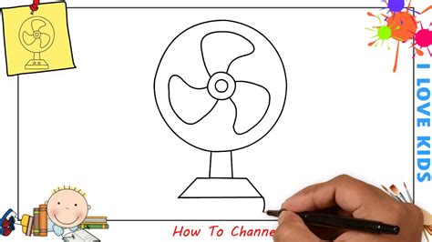 They have come to symbolize love like no other. How to draw a fan EASY step by step for kids, beginners ...