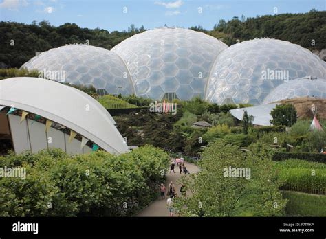 The Eden Project In Cornwall England Uk Stock Photo Alamy