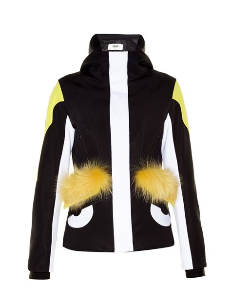 Bag Bugs Fur Trim Panelled Ski Jacket Fendi Matchesfashioncom Us