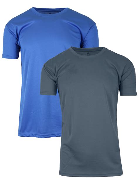 Gbh Mens Short Sleeve Moisture Wicking Active Performance Crew Neck