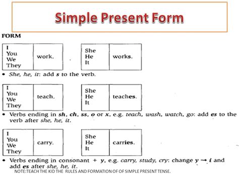 Present Simple Form