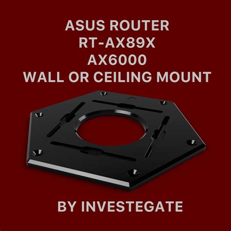 Asus Router Wall Ceiling Mount Bracket Rt Ax X Ax Rog Invisible Etsy