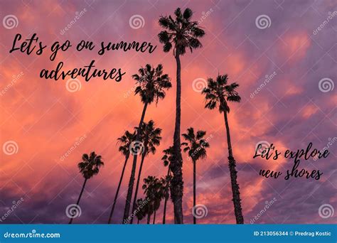 Let`s Go On Summer Adventures Stock Photo Image Of Invitation Road