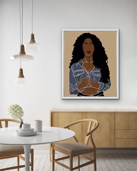 Black Woman Art Afro Art African Art African American Art Etsy