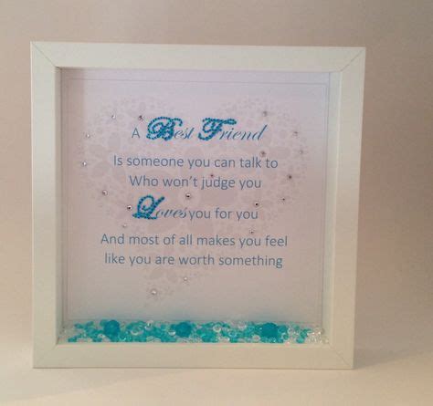 Best Friends shadow box. Any colour £26 | Shadow box, Discount crafts