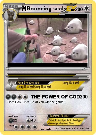 Pokémon Bouncing Seals The Power Of God My Pokemon Card