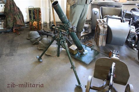 80mm Granatwerfer 34 Mortar Axis Cannon Ww2 Weapons Stationary