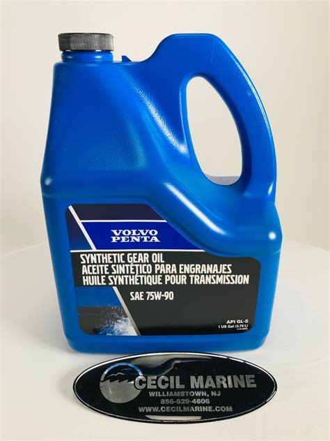 8999 Genuine Volvo Penta No Tax 75w 90 Synthetic Outdrive Oil