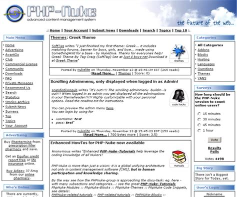 Php Nuke Management And Programming