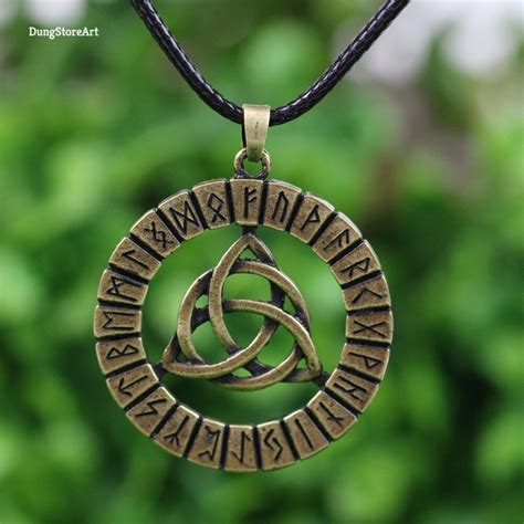 Viking Jewelrynordic Vikings Rune Amulet Pendant Necklace Etsy In