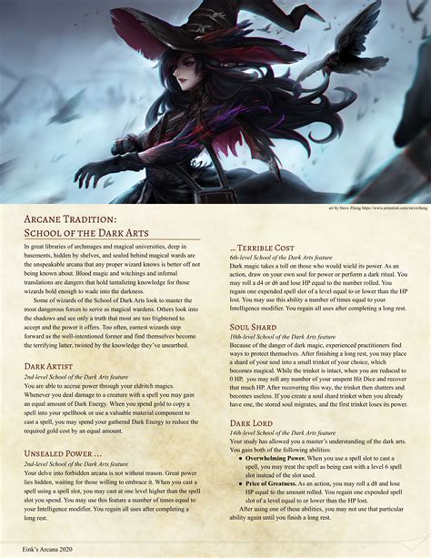 Wizard Subclass The School Of Arcanology Unearthedarcana Dungeons