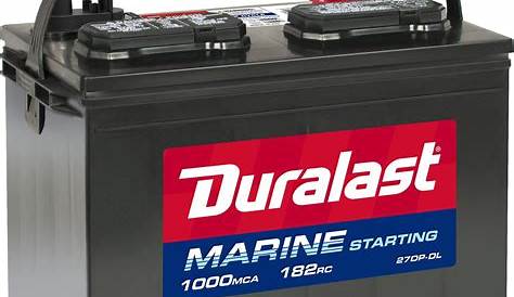 Duralast 27MS-DL Group Size 27 Starting Marine and RV Battery 800 CCA
