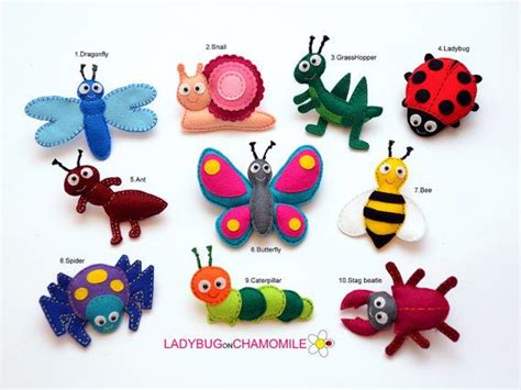 Ladybugonchamomilecom More Pictures Here Funny Felt Magnets