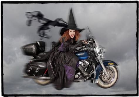 Cool Witch She Traded In Her Broom Biker Halloween Halloween Witch