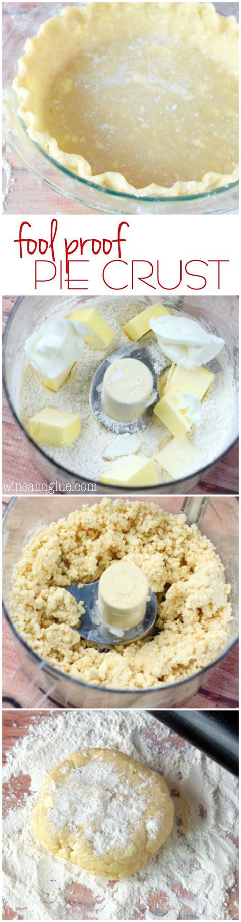 This pie crust is my personal favorite and is made using a food processor, which makes cutting the butter into the flour very simple. This Fool Proof Pie Crust is seriously so easy, moist and delicious! Step by step photo tutori ...