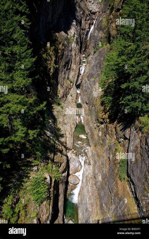 Gorge Creek Falls In The North Cascades National Park Washington Stock