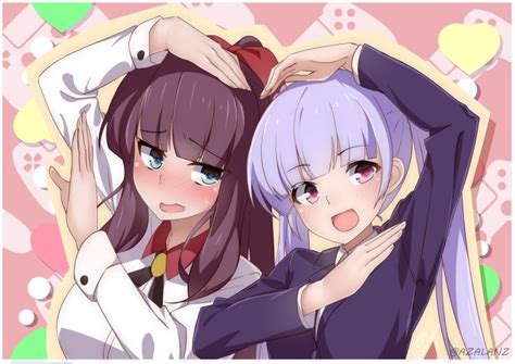 Suzukaze Aoba And Takimoto Hifumi New Game And 1 More Drawn By Tilt
