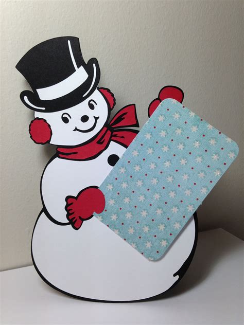 1 sheet of 8.5x11 evergreen cardstock. Gift card holder | Cricut | Christmas Kitsch | Gift card ...
