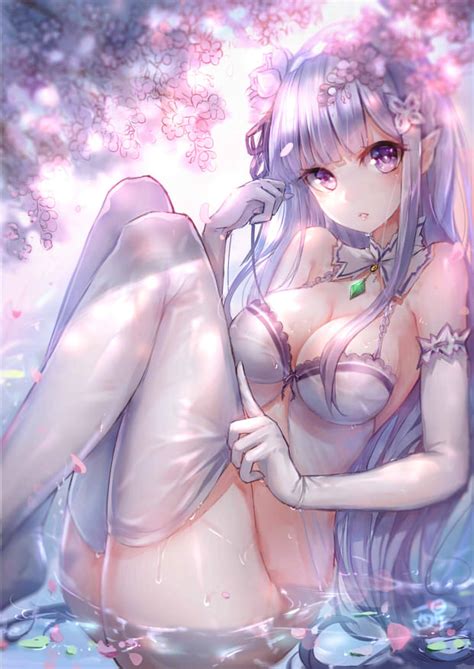 Emilia Rezero Kara Hajimeru Isekai Seikatsu Drawn By Xing Danbooru