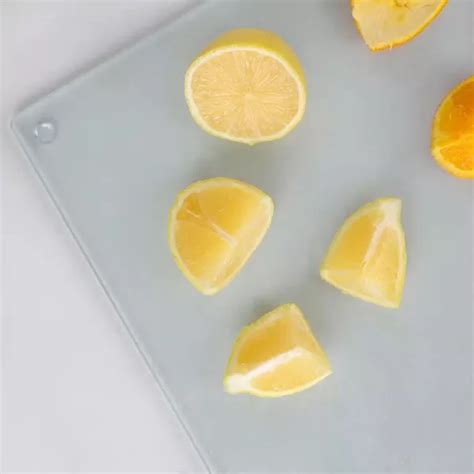 Home Basics Frosted Glass Cutting Board Xdc Depot
