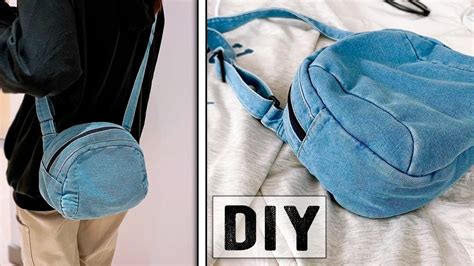 Diy Denim Crossbody Bag From Cloth Making At Home Tutorial Youtube