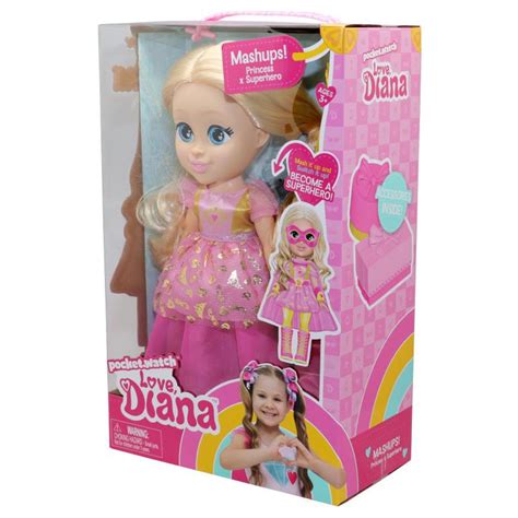 Love Diana 13 Inch Doll Mashup Princesssuperhero Mr Toys