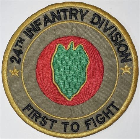 Us Army Ocp 24th Infantry Division First To Fight Patch Decal Patch Co