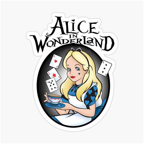 Alice In Wonderland Sticker By Gothicrose10 In 2021 Alice In