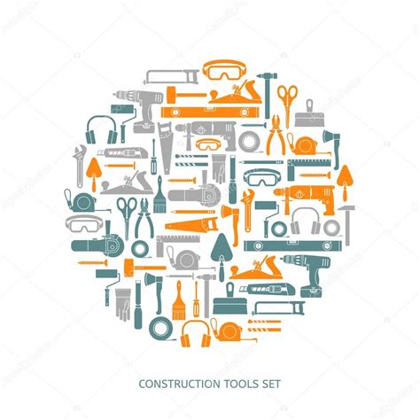 Construction Tools Icons Set Stock Vector By ©olhakostiuk 70495063