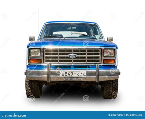 The Legendary American Suv Ford Bronco 302 White Background Editorial