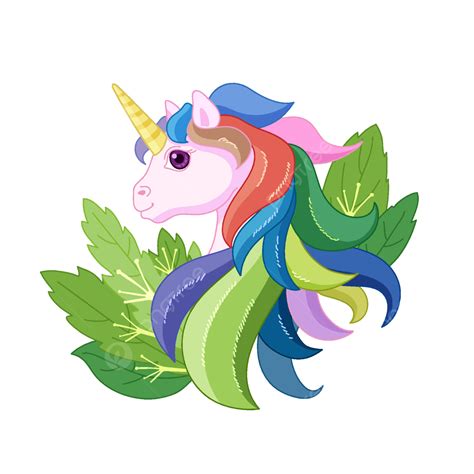 Rainbow Beautiful And Fresh Unicorn Rainbow Pony Unicorn Side Png