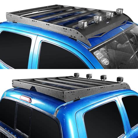Roof Rack And Roll Bar Bed Rack Luggage Carrier For 2005 2023 Toyota