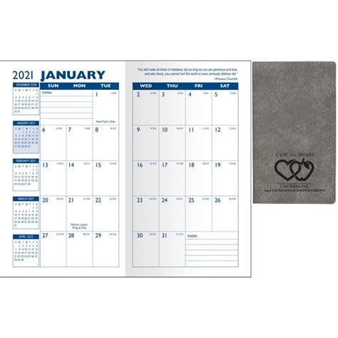 Imprinted Executive Monthly Pocket Planner Monthly Planner