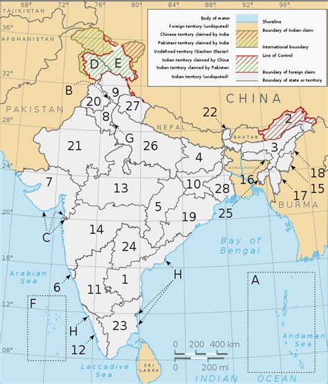 Px Political Map Of India En Svg Png