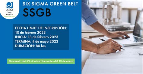 Curso Taller Six Sigma Green Belt 2023 Asq Latam