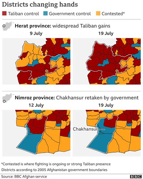 Mapping The Advance Of The Taliban In Afghanistan Jaoi