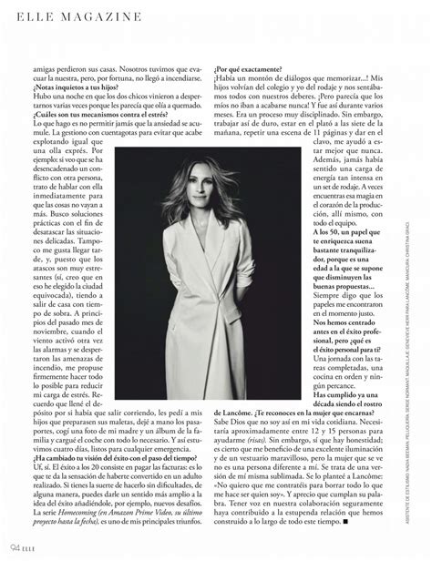 Julia Roberts In Elle Magazine Spain February 2020 Hawtcelebs